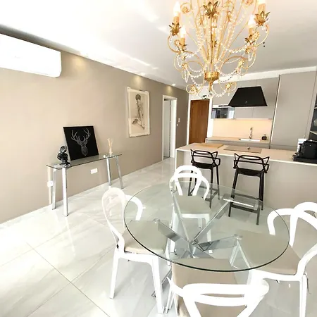 公寓 Mia Black Luxury - Luxury Topfloor With Private Terrace In Qawra - Adults Only - 1 Masterbed 2 Bathroom 圣保罗湾城
