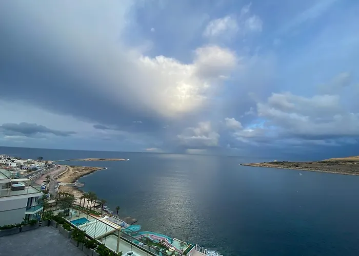 Daire Mia Black Luxury - Luxury Topfloor With Private Terrace In Qawra - Adults Only - 1 Masterbed 2 Bathroom *